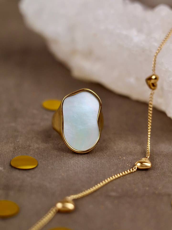 Ring - Pearl shine for wholesale by HELLO HOSHI