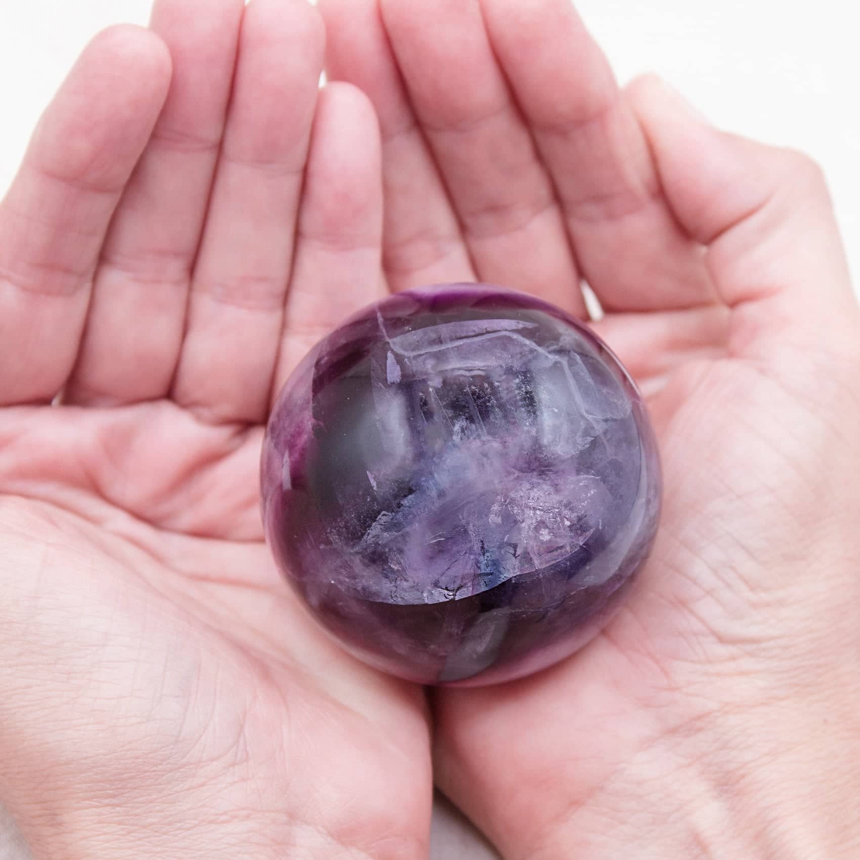 Tiny Rituals - Wholesale Spiritual Stone/Crystal - Rare Rainbow Fluorite Spheres - AAA Premium Quality67