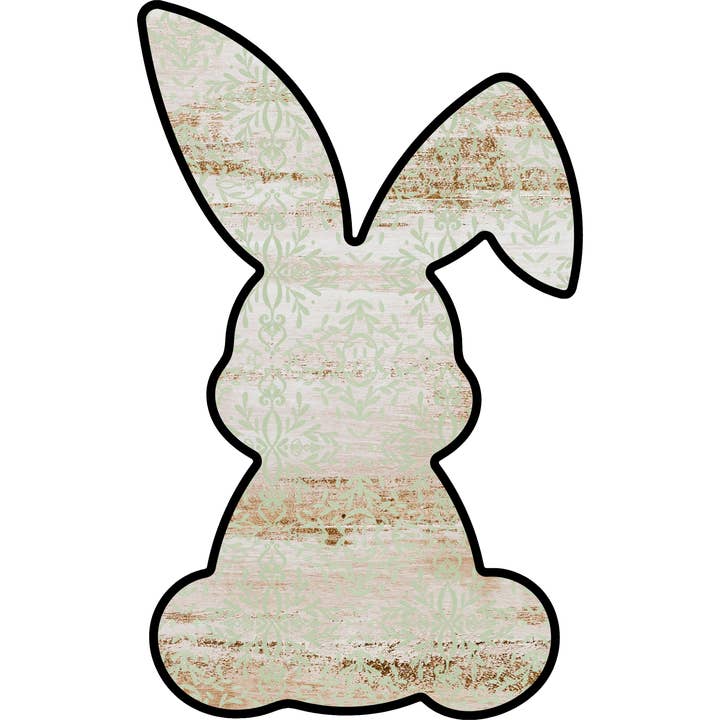Easter Door Hanger, Bunny Shape, DCO-W-1199-DH, 22" Door Hanger for wholesale by DecoExchange