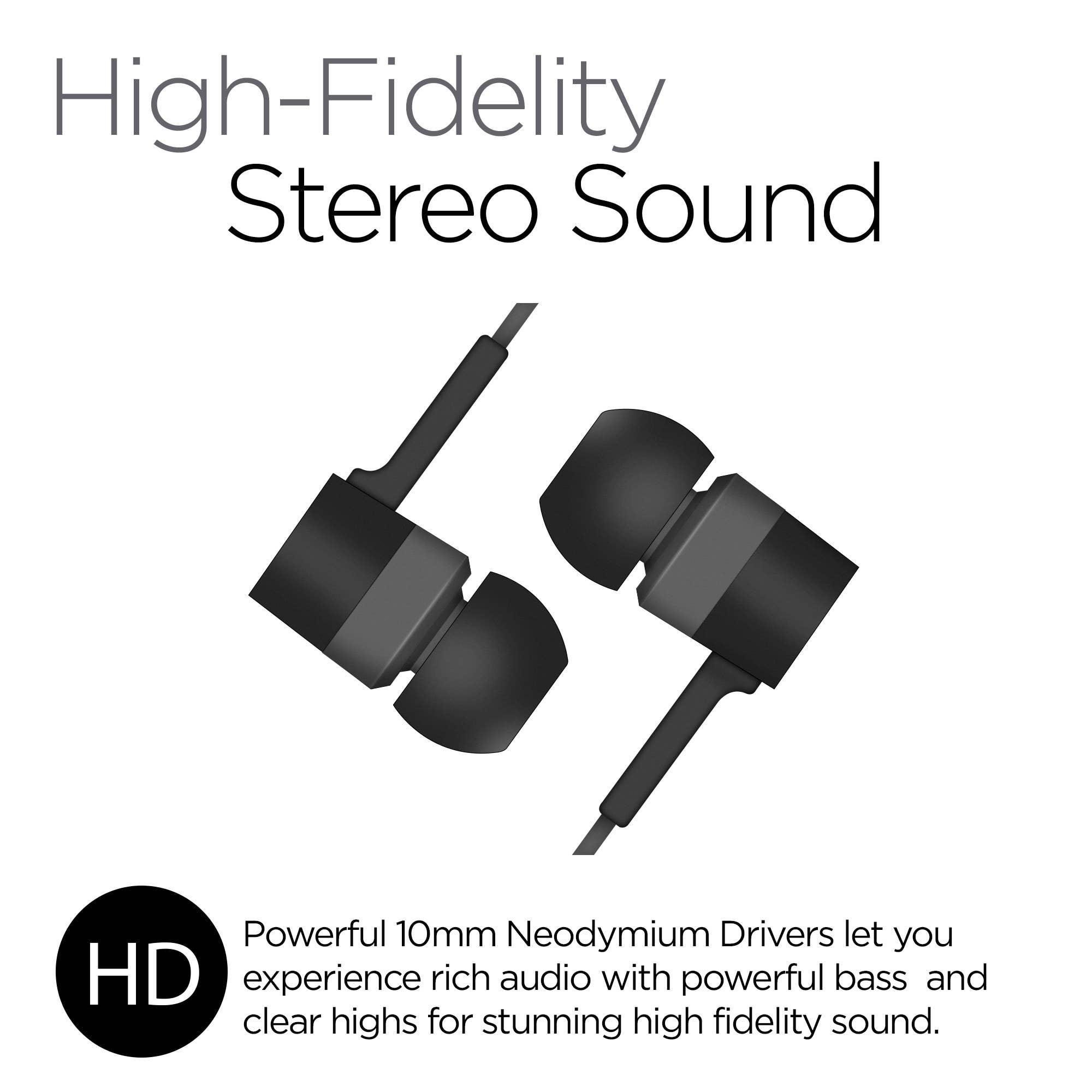 JupiterGear Home - Vendita all'ingrosso Cuffie - Auricolari HyperGear Low Ryder con microfono da 3,5 mm10