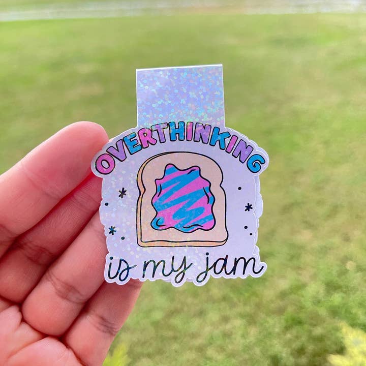 Big Chair Dreams - Wholesale Bookmark - Overthinking is my Jam Magnetic Bookmark - Neurodivergent