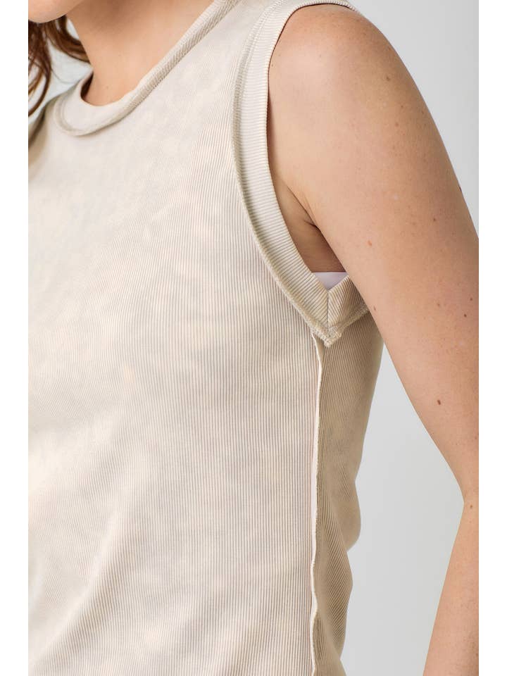 Mystree - Wholesale Tank Top - Women's - 60556 Exposed Seaming Ribbed Tank9