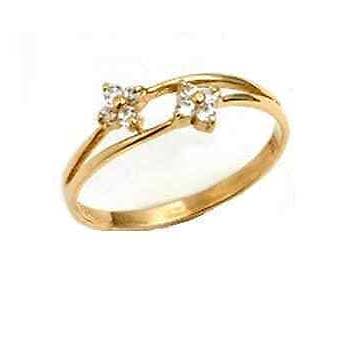 Ouro maciço 14k | Anel Pinky | Anel Midi | Ouro Maciço | Anel Empilhável | Dainty ri por atacado de Zahav Jewelry