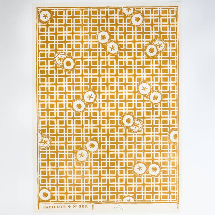 Papillon Press - Wholesale Art Print - Japanese Camellia Block Print1