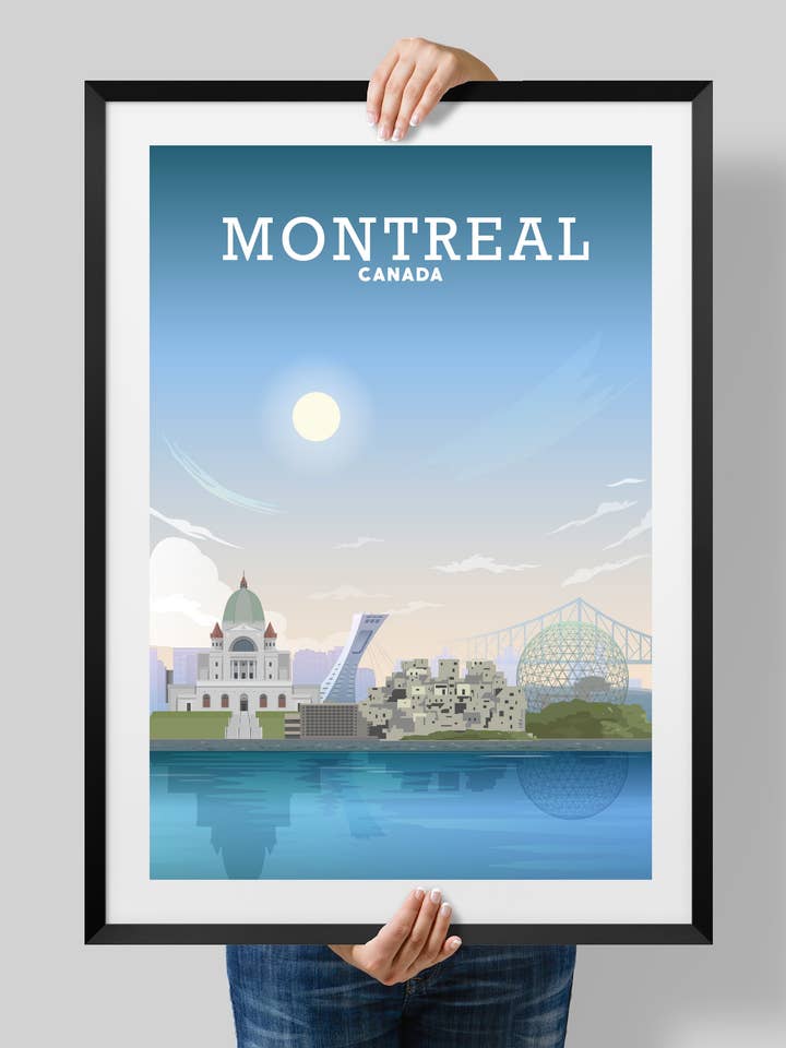 Montreal Canadá, impresión de Montreal, póster de Montreal, Montreal para venta al por mayor de Hillview Prints