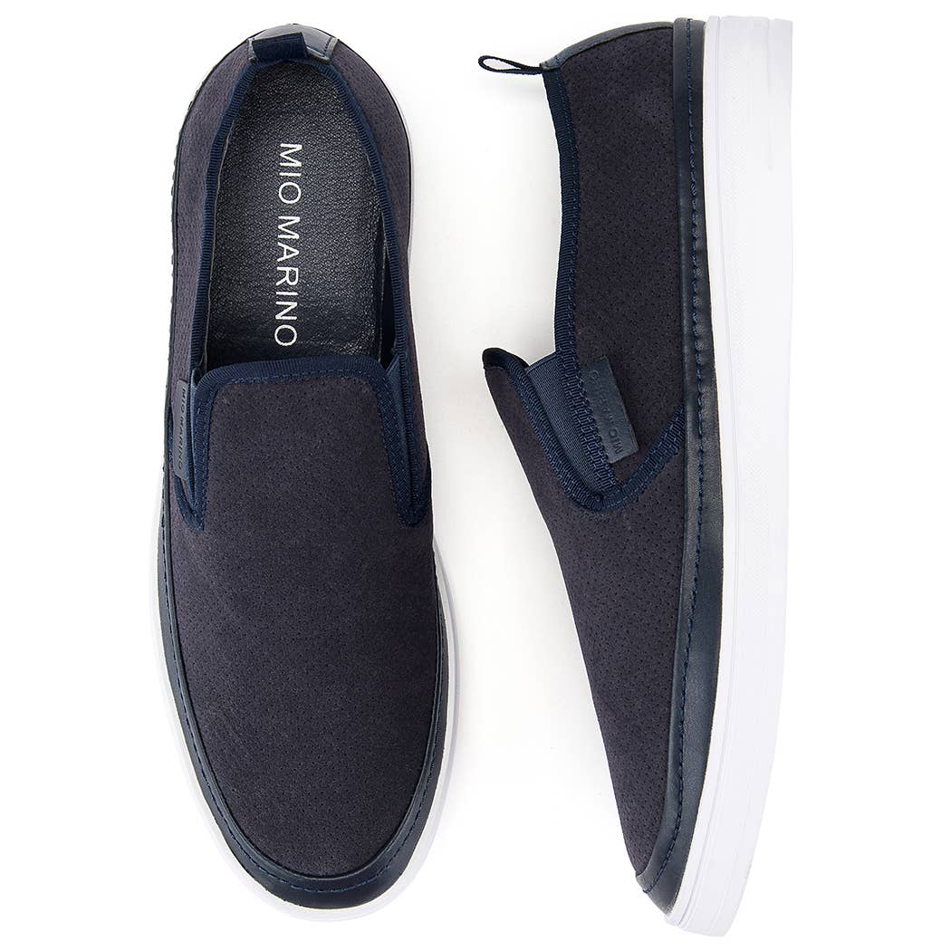 Mio Marino - Wholesale Slip On Sneakers - Men's - Suede Fashion Sneaker3