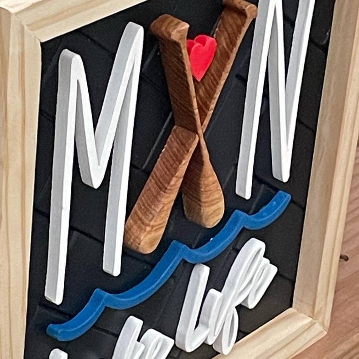 Umbrella Custom Woodworking - Wholesale Sign - MN Lake Life Wooden Sign