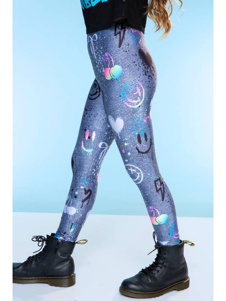 PixieLane - Wholesale Fashion Leggings - Kids - High Shine Long Legging