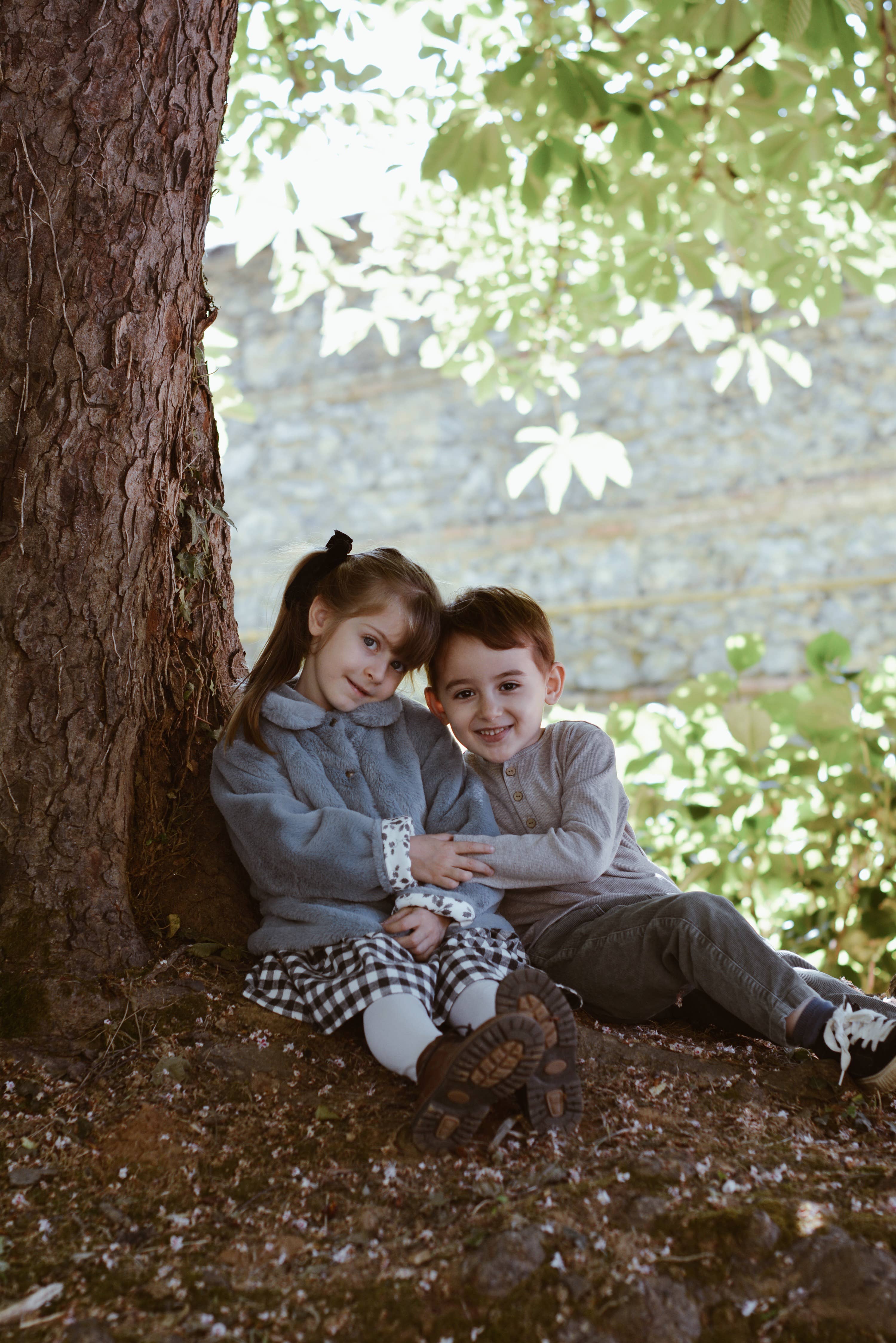 Eli & Nev (we cover U.S. import duties) - Wholesale Jacket - Kids - Baby / Kids Blue Faux-fur Jacket with Floral Lining OEKO-TEX13