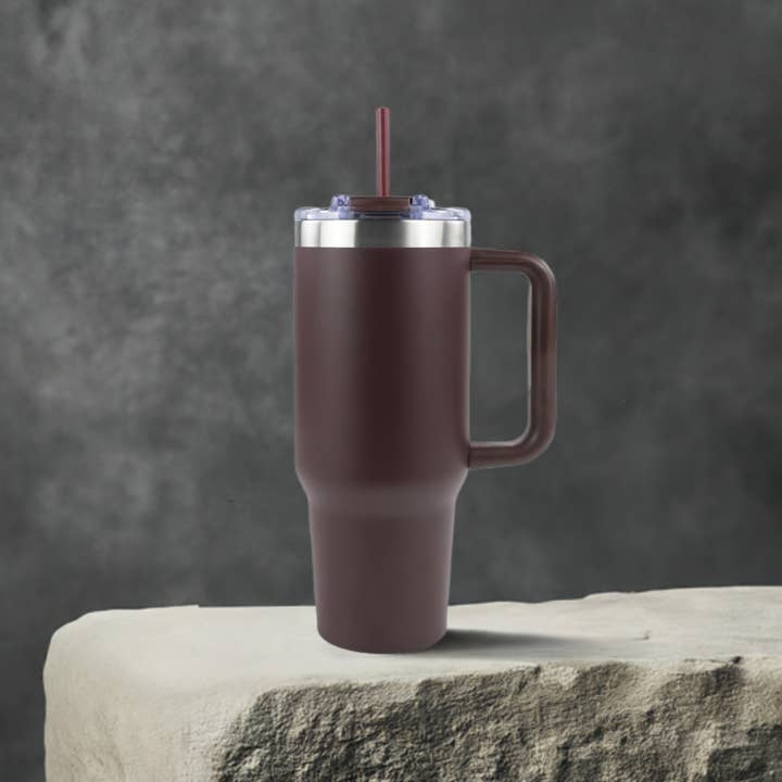 Hogg Outfitters - Wholesale Insulated Mug/Tumbler - 40oz POWDER COATED BIG SWIG TUMBLER - WINTER WONDERLAND
