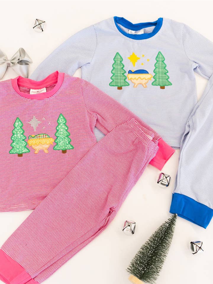 The Hair Bow Company - Wholesale Sleepwear set – Kids - Silent Night Girls Pink PJ's2