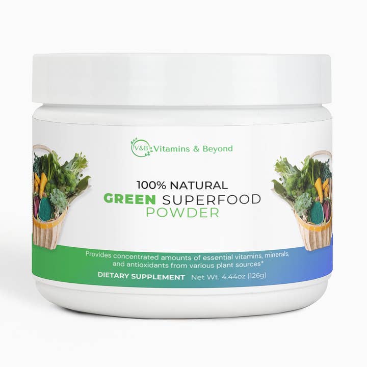 100% natürliches grünes Superfood-Pulver für den Großhandel von Vitamins & Beyond