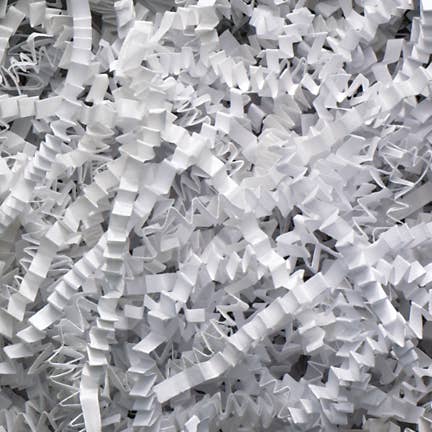 Crinkle Cut Shred Gift Basket Fill - White 40lb for wholesale by Willow Group
