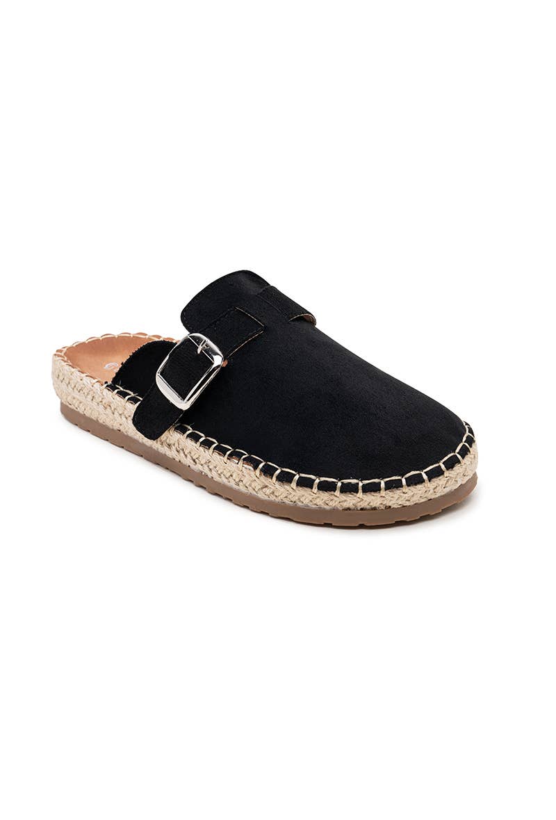 LADY GLORY - Vente Mules – femme - Mules espadrilles avec boucle – Élégance décontractée5