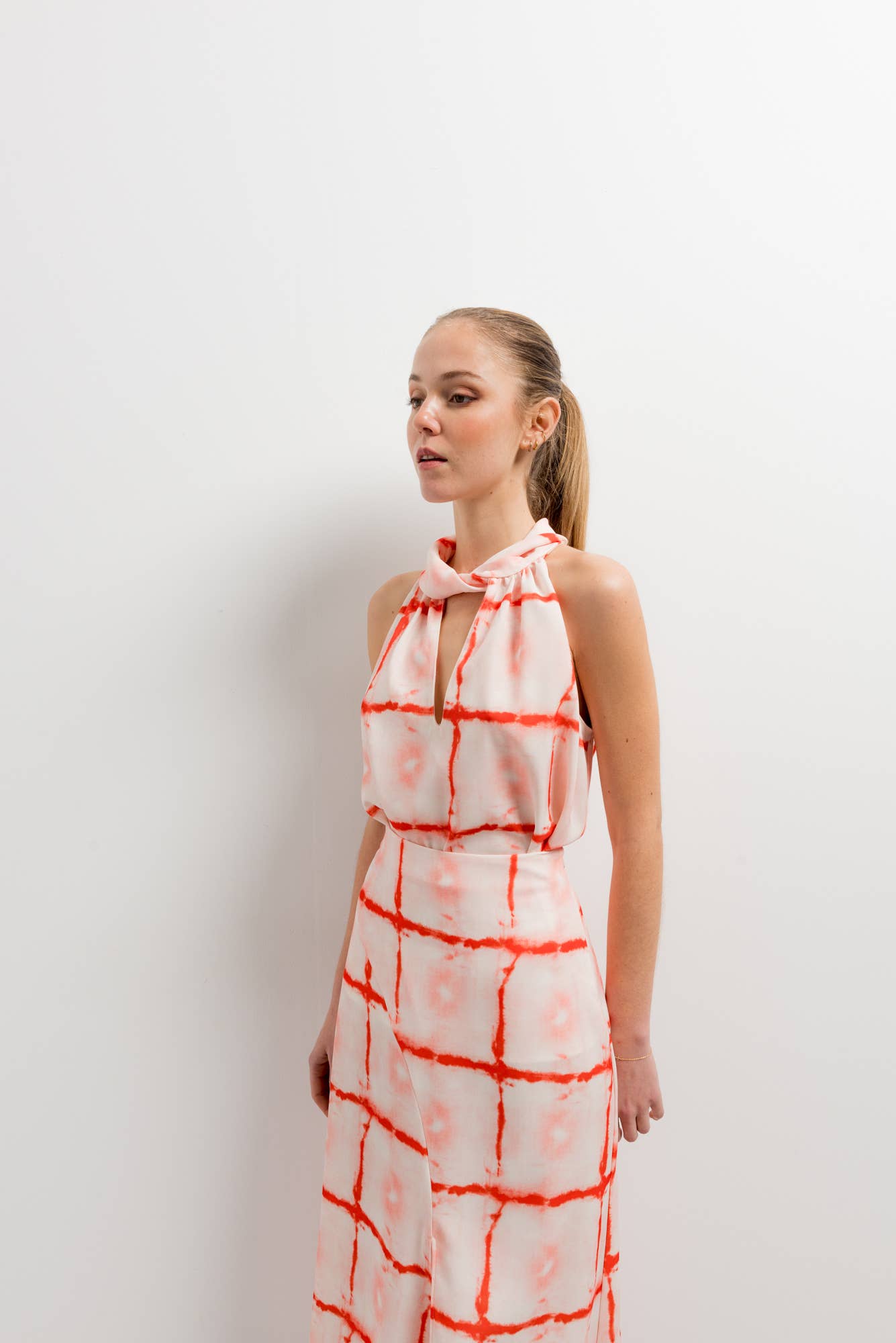 Beige PRINTED TOP for wholesale on Faire