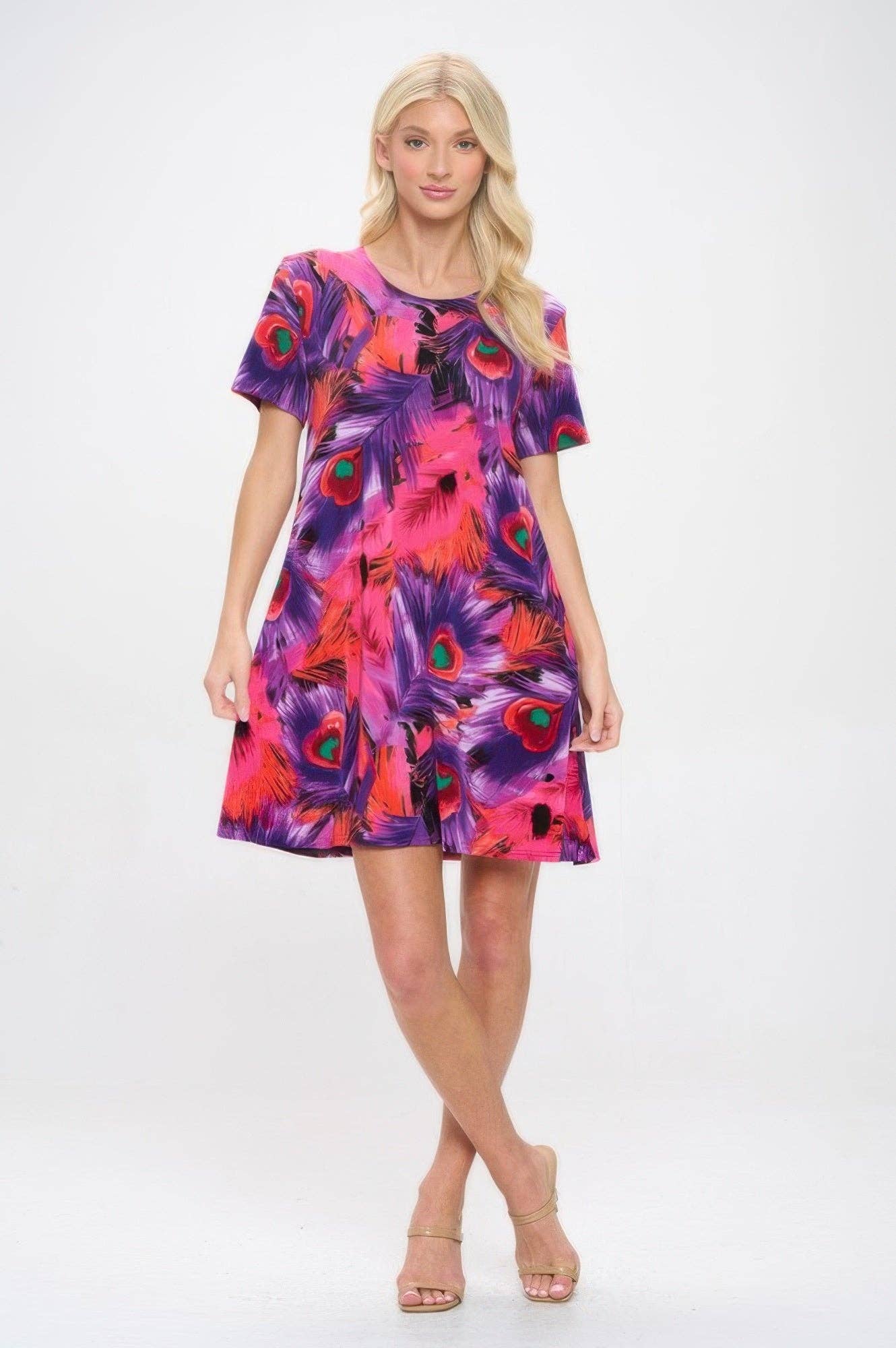CC Wholesale Clothing - Wholesale Dress - Women's - Print Bns Missy Dress1