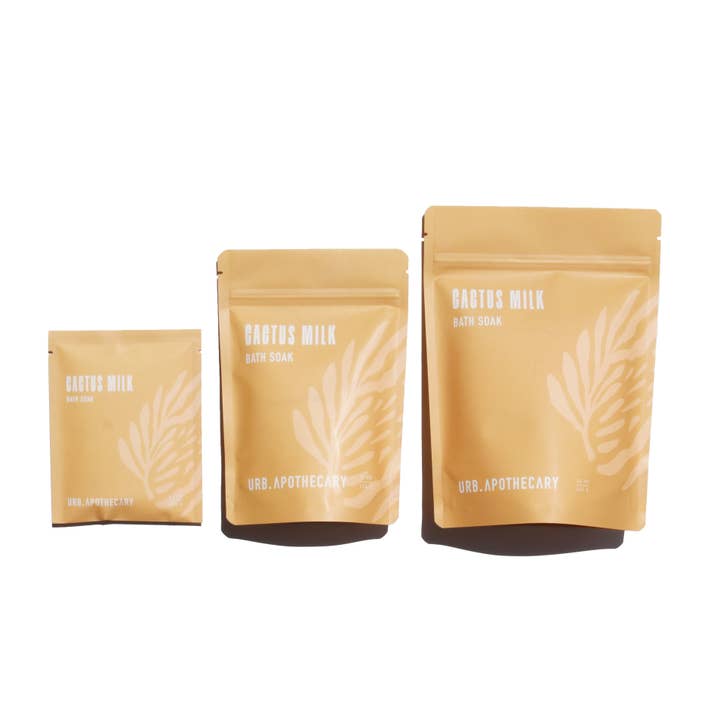 URB APOTHECARY – Leite/Sais de banho por atacado – BANHO DE LEITE DE CACTO - IMERSÃO DE LEITE DE COCO HIDRATANTE E CALMANTE