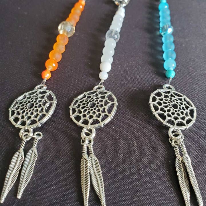 Rearview Mirror Car Charm - Dreamcatcher for wholesale by Thorneapple Designs