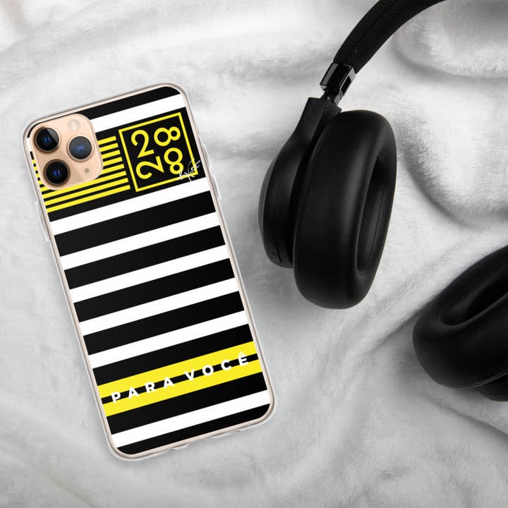 2882Tech™ Black + Yellow From 28 to 82 Stripe BPA Free iPhone Case for wholesale by 2882Brand™