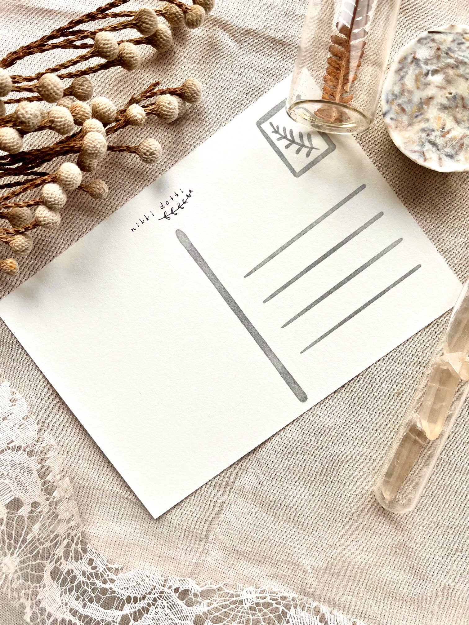 Nikki Dotti - Wholesale Postcard - Ansichtkaart - Groene vlinder1