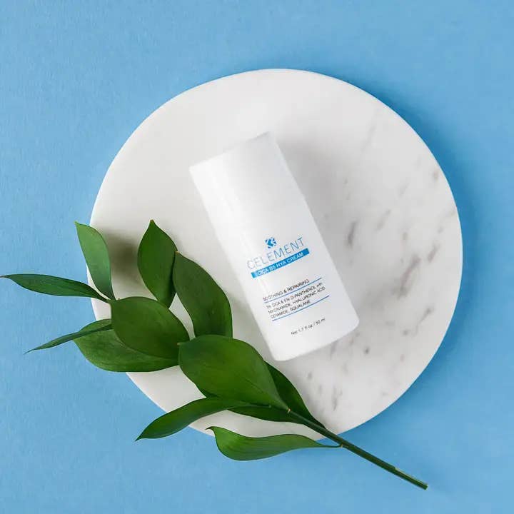 CELEMENT /IN YOUR GLOW - Vendita all'ingrosso Crema idratante viso - Crema Idratante Riparatrice CICA B5 HYA 50 ml