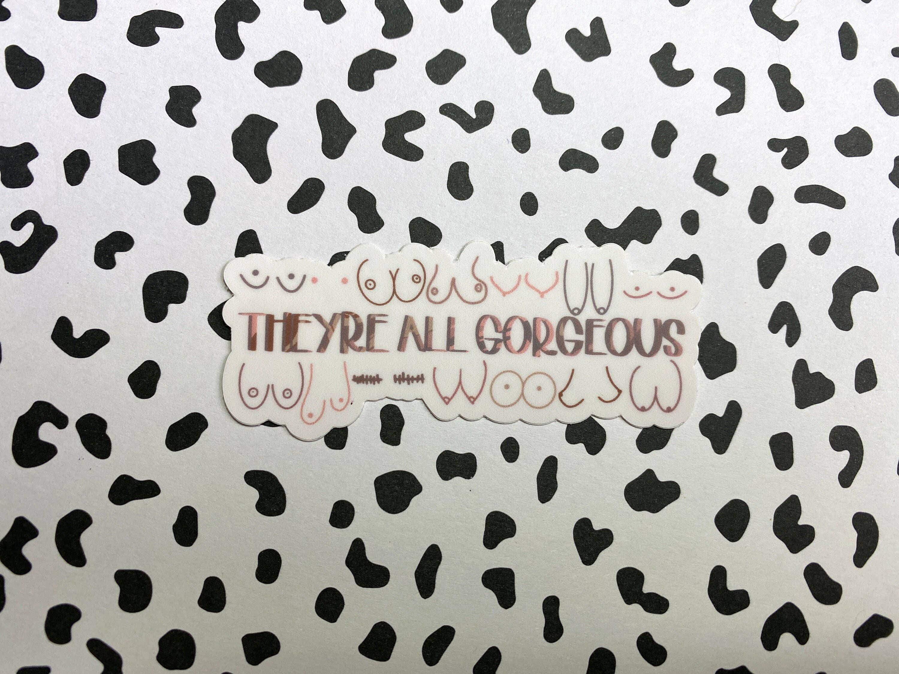 Michaela Shailene LLC - Wholesale Sticker - They're All Gorgeous Boobies Vinyl Sticker2
