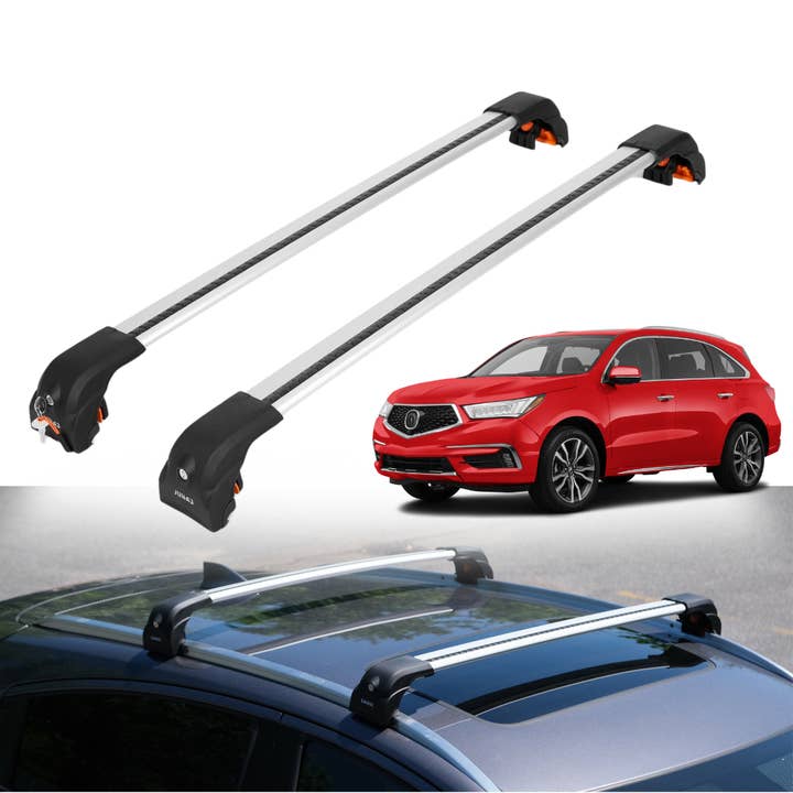 ERKUL Roof Rack Cross Bars for Acura MDX 2014-2020 with Flush Rails - Silver for wholesale by Erkul Auto USA