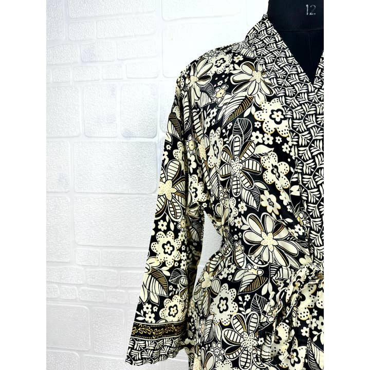 The Eastern Loom - Wholesale Kimono - Women's - Bohemian New Silk Sari Kimono Women Regal House Beach Robe