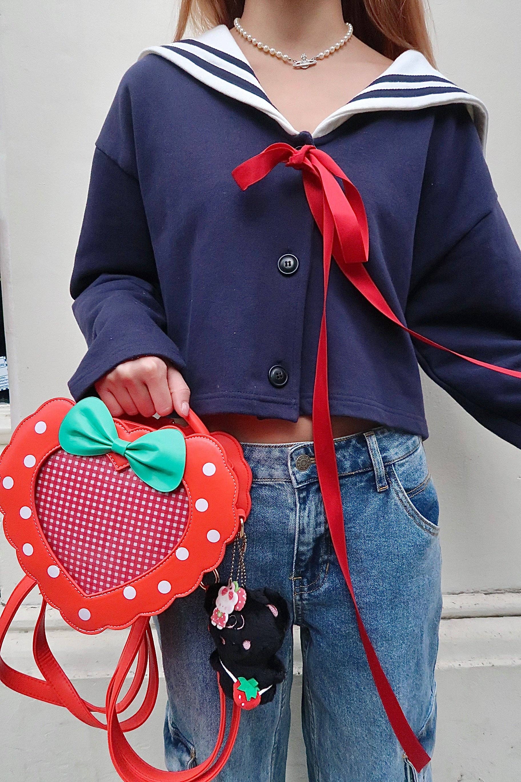 Borah Studio - Wholesale Crossbody Bag - Women's - Mini Strawberry Heart Ita Bag6