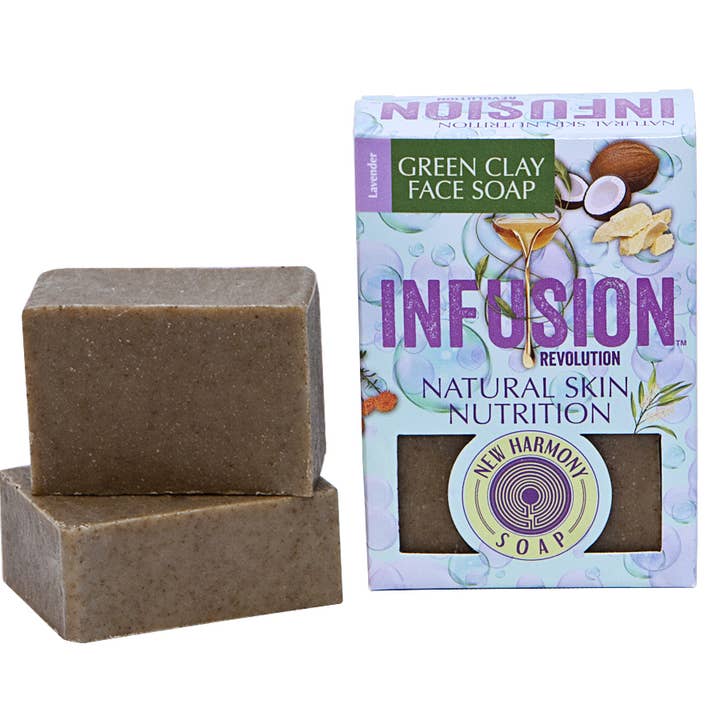 5oz Green Clay Face Cleanser - Lavender for wholesale by INFUSION REVOLUTION SKINCARE