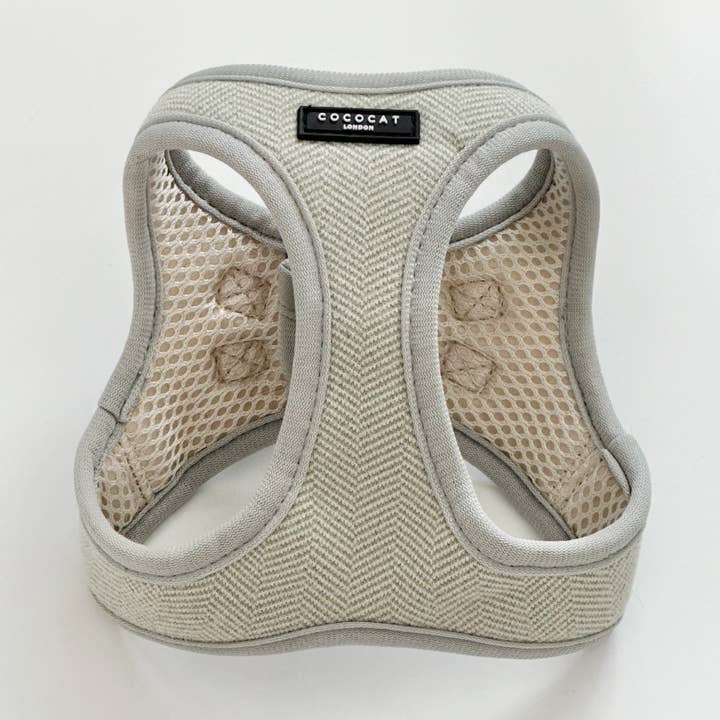 Harnais pour chat en tweed sauge pour la vente par Cocopup London