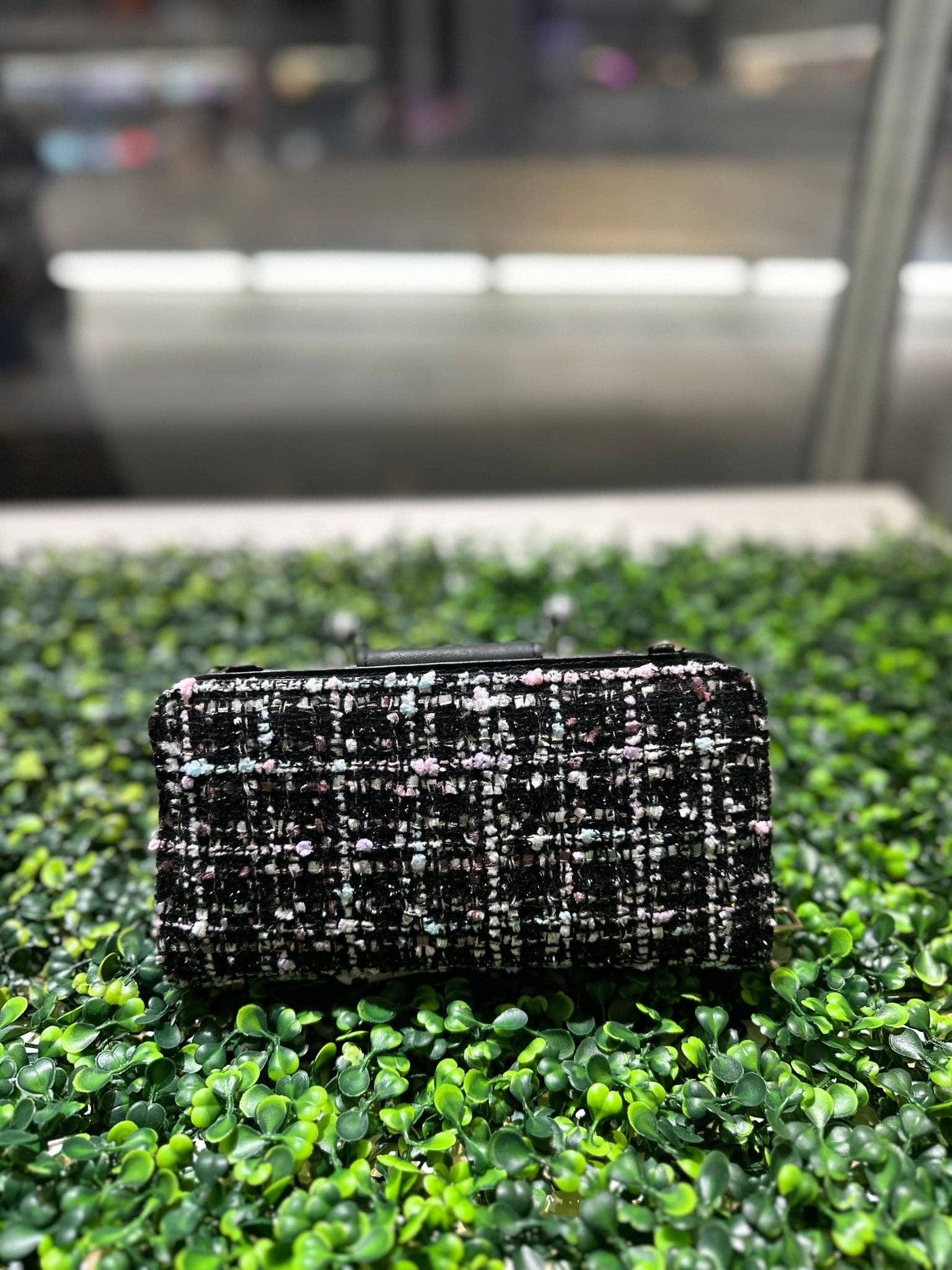 MiMi Wholesale - Vente Sac à bandoulière – femme - Portefeuille à bandoulière TW041 en tweed Turn Lock8