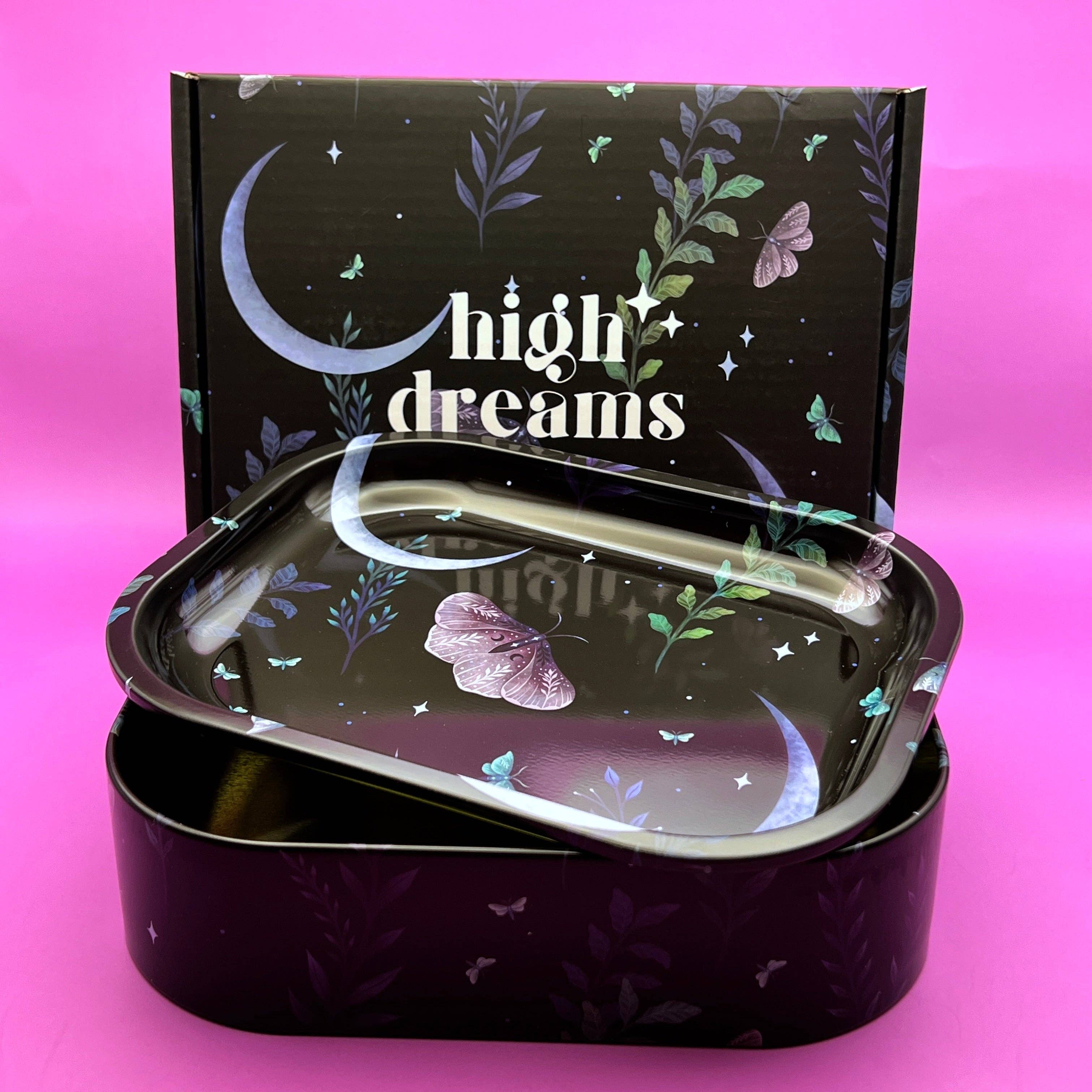 High Dreams – wholesale Food storage container – Metal Box "Moon Butterfly"1