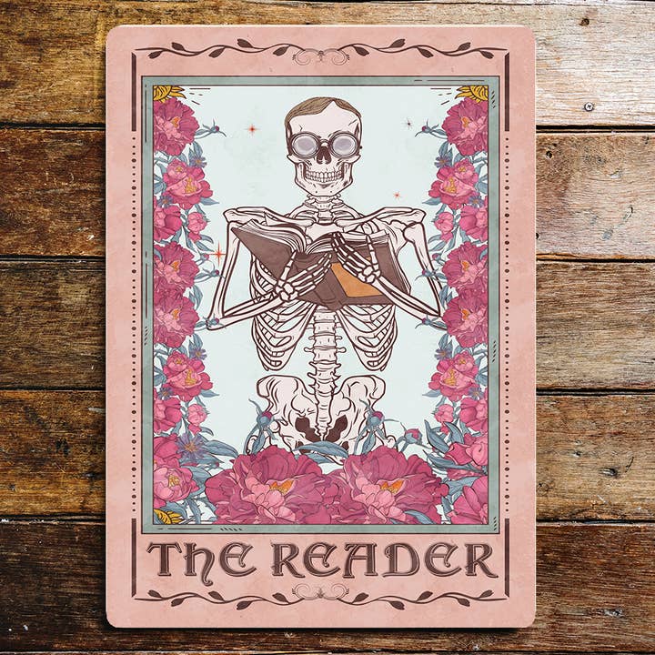 The Reader Tarot Spiritual Art Metal Sign Plaque for wholesale by The British Metal Signs Company