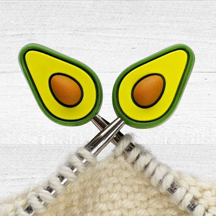 Avokado utan roststickproppar för stickning för wholesale av Pretty Warm Designs