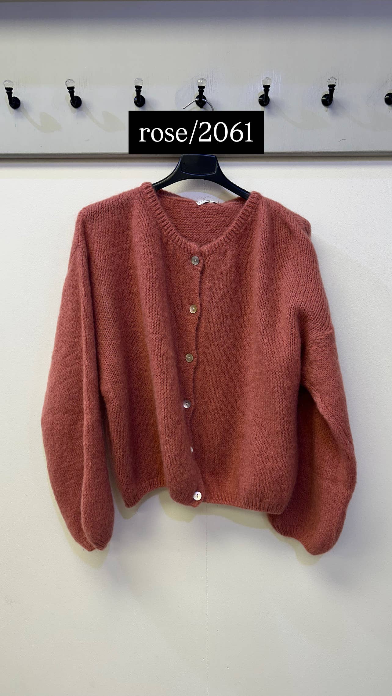 Terminal 1 Clothing – wholesale Kofta - Dam – Cardigan i mohairblandning med knappar fram2