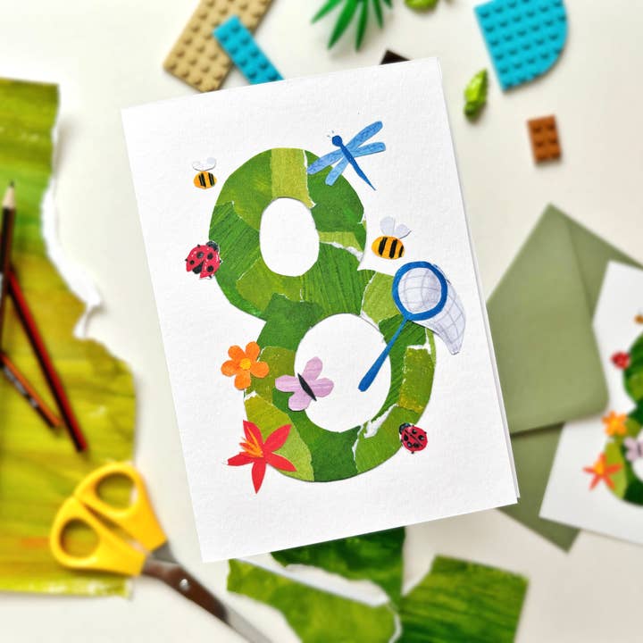 8. Geburtstagsaufkleberkarte | Hab einen grEIGHTen Tag! für den Großhandel von Honey and Incense