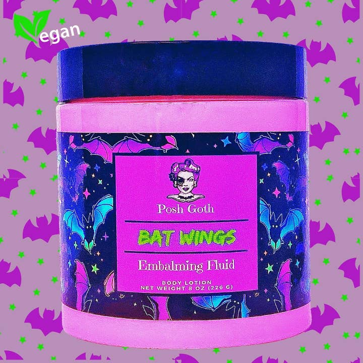 Posh Goth - Wholesale Hand & Body Lotion - BAT WINGS Embalming Fluid Black Raspberry Vanilla Scented Hand & Body Lotion1