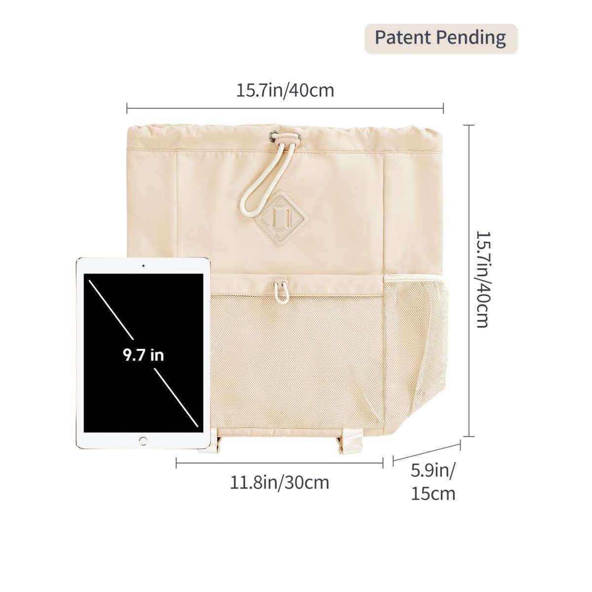 wandf - Vente Sac à cordon de serrage – unisexe - Sac à dos de sport avec cordon de serrage et sangle pour tapis de yoga38