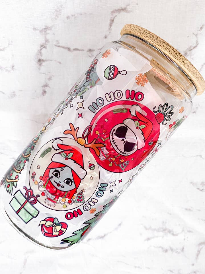 Tasse en verre Nightmare Before Christmas Ornents pour la vente par Lyla & Rose