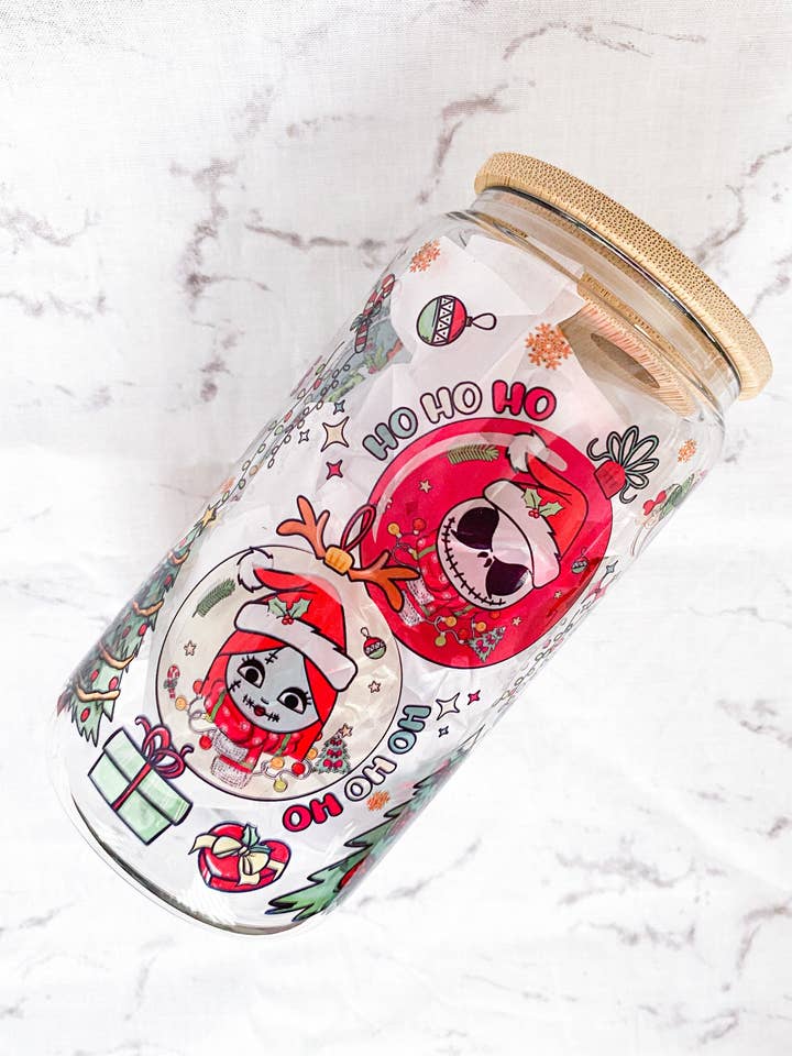 Tasse en verre Nightmare Before Christmas Ornents pour la vente par Lyla & Rose