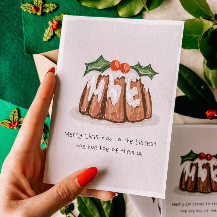 Hoe Hoe Hoe Christmas Card | Rude Christmas Card | Best for wholesale by BrollyWeather