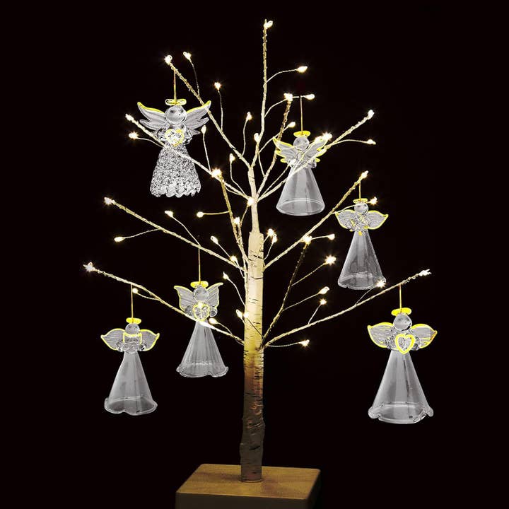 4E's Novelty - Wholesale Ornament -
12-Piece Mini Glass Angel Ornament for Christmas Tree Decor4