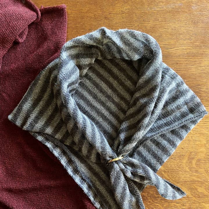 Samantha Holmes Alpaca Clothing and Gifts - Wholesale Scarf - Women's - Alpaca Stripe Neckerchief0