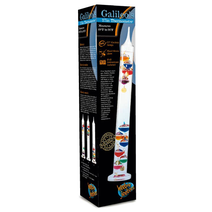 Heebie Jeebies - Wholesale Thermometer - Galileo Thermometer Large 17" Classic Weather Tool