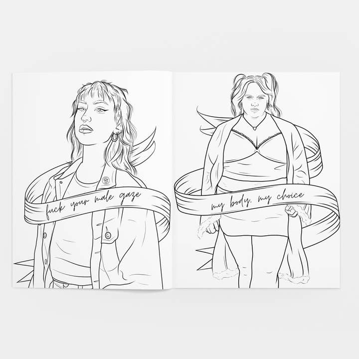 Luck and Lavender Studio - Vente Livre de coloriage et d'activités pour adultes - Livre de coloriage Sapphic Society6