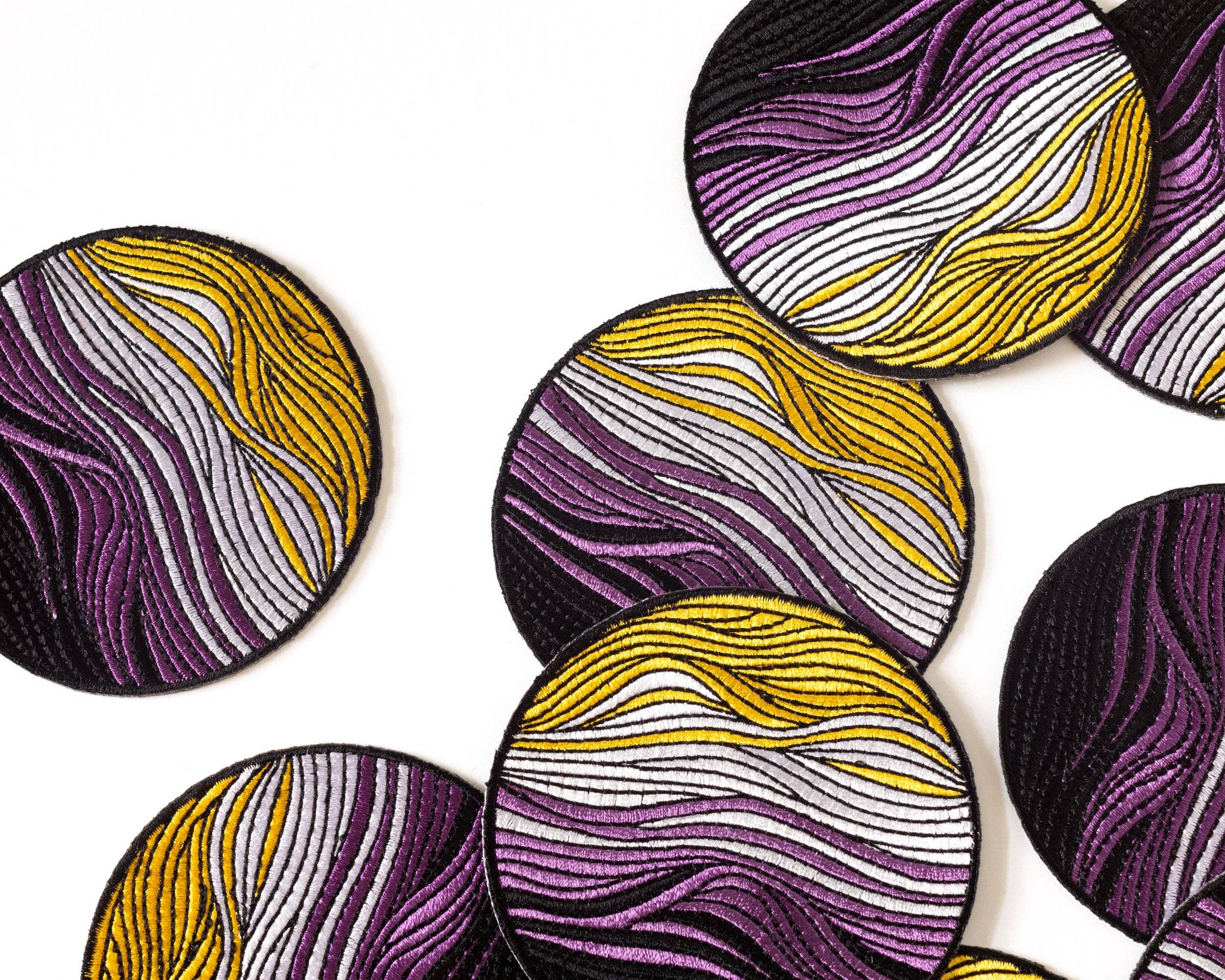 RippleSplash Studio - Wholesale Patch - Subtle Non-Binary Flag Iron-On Patch4