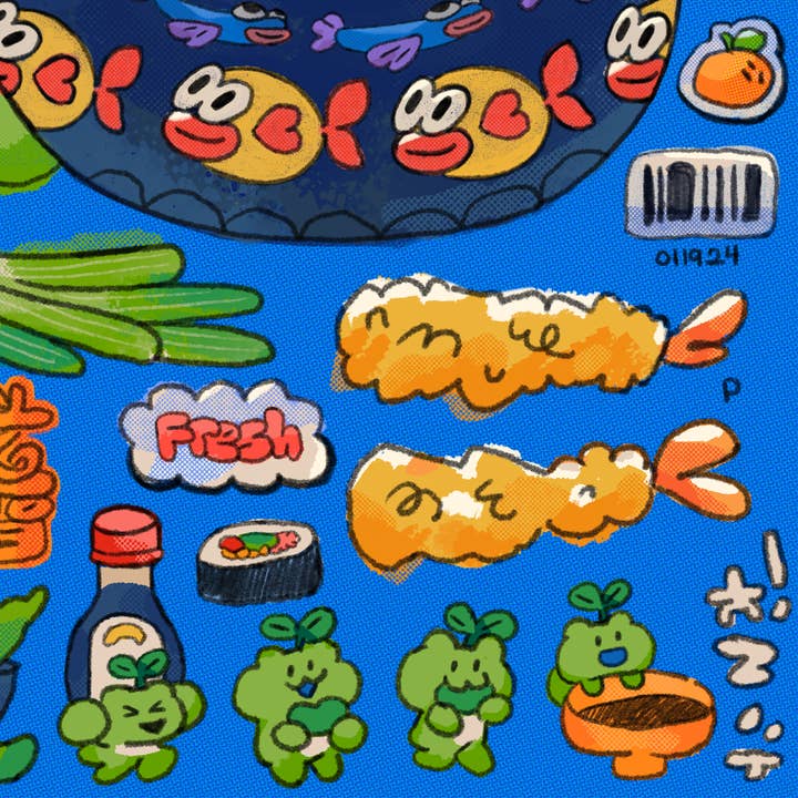 pogpals - Wholesale Notebook - I want Sushi Notebook ✿ Dot Grid A53