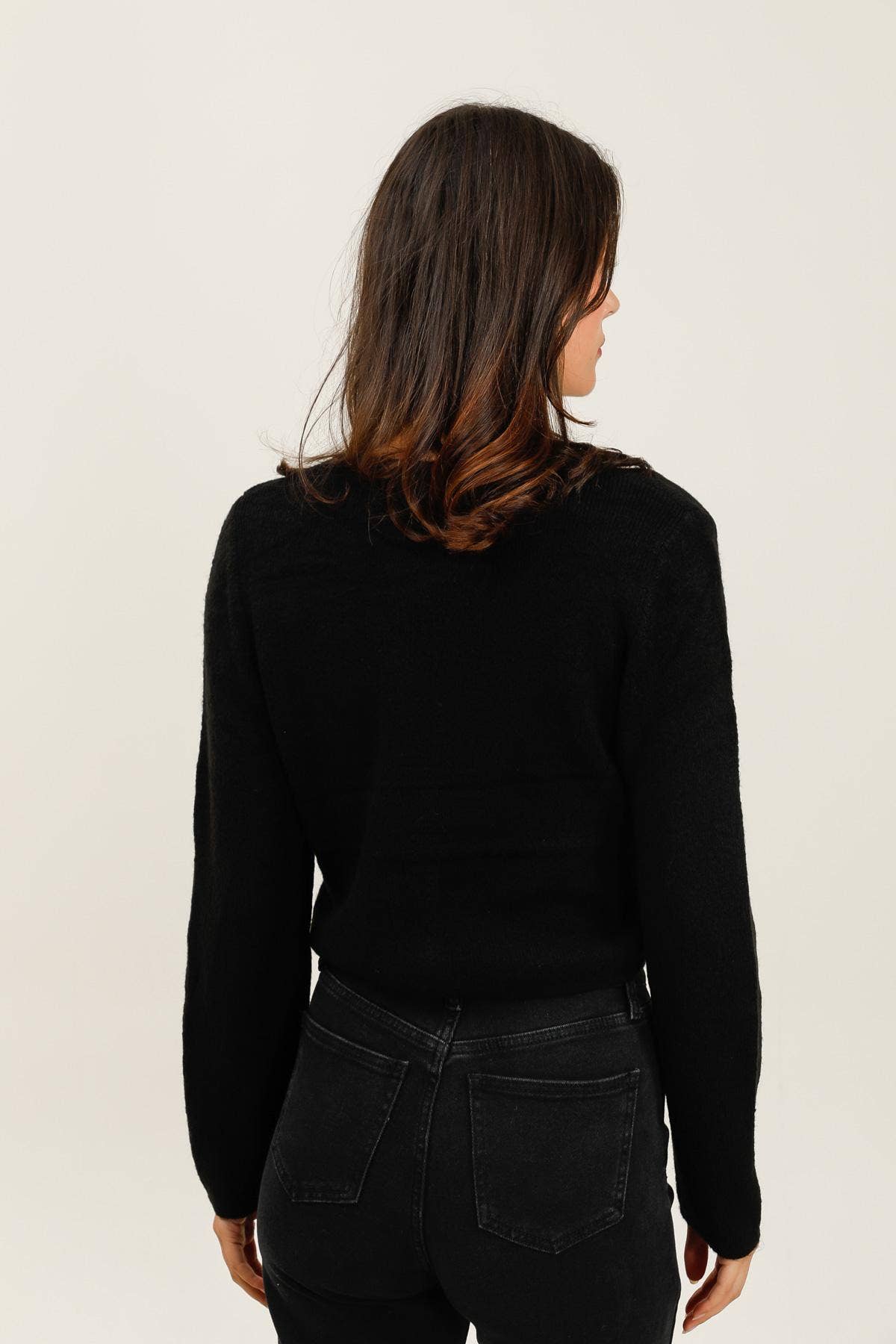 CHOKLATE PARIS - Wholesale Cardigan - Dames - Mila vest met V-hals in breiwerk - 8811-111