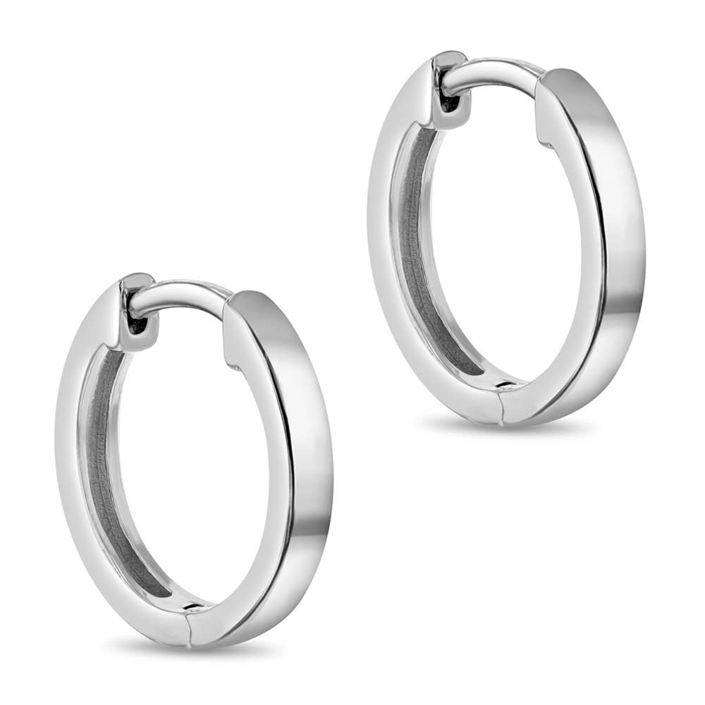 In Season Jewelry – wholesale Huggie earrings – Classic Hoop Baby / Girls Earrings 7-11mm - Sterling Silver12